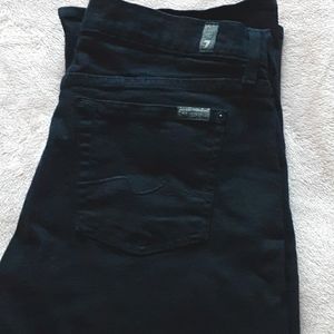 7 FOR ALL MANKIND BLACK JEANS SIZE 30
